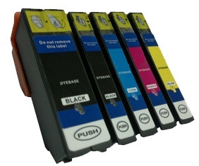Compatible Epson 33XL Set of 5 Ink Cartridges High Capacity - (Black, Photo Black, Cyan, Magenta, Yellow)
